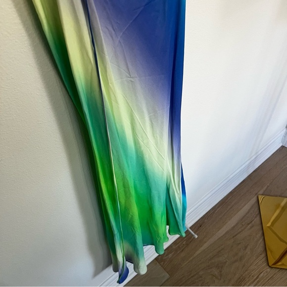 Zara Tie Dye Satin Effect MIDI Dress women’s Small - Picture 8 of 11